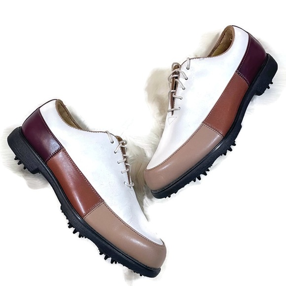 FootJoy Shoes Nwot Foot Joy Fj Europa Collection Cognac Brown White